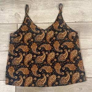 Navy tank /sleeveless blouse.